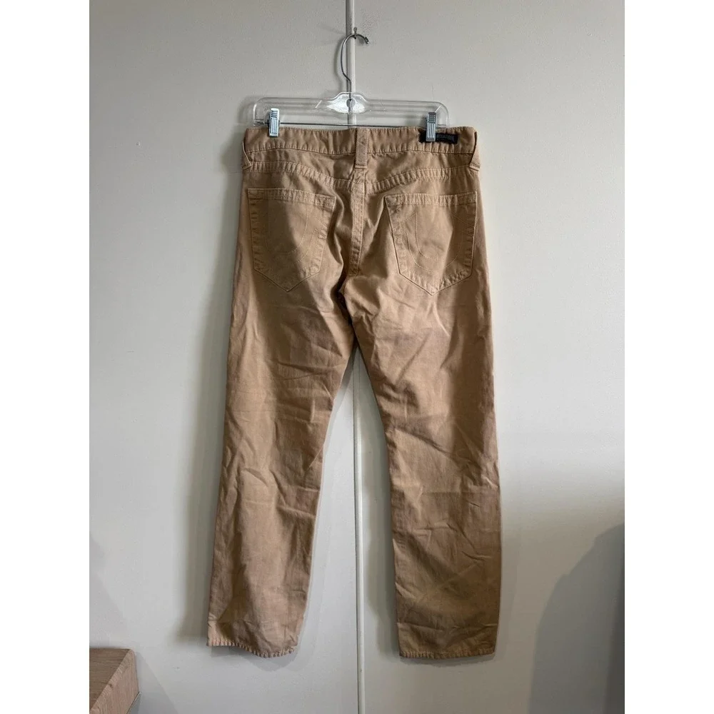 True‎ Religion Jeans Mens 31x31 Beige Denim Regular Straight Leg 5 Pocket Chino